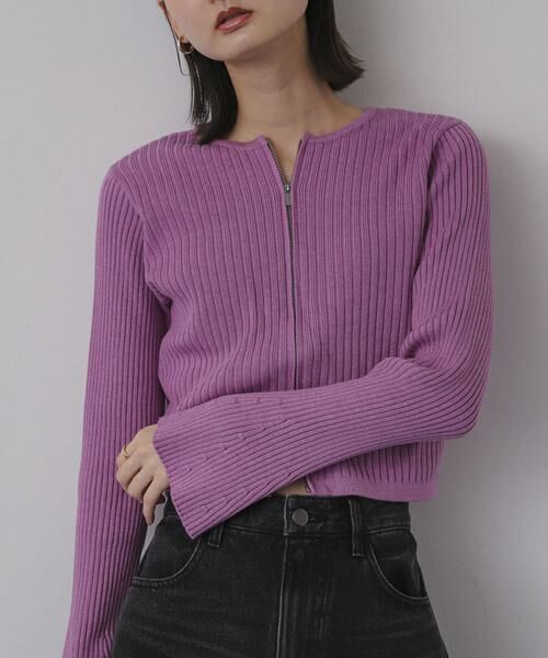 SENSE OF PLACE by URBAN RESEARCH / センスオブプレイス バイ アーバンリサーチ ニット・セーター | フレアスリーブジップセーター | 詳細7