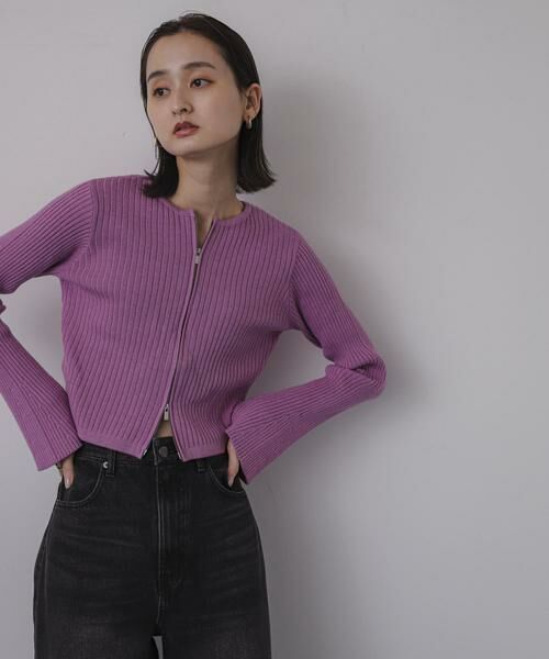 SENSE OF PLACE by URBAN RESEARCH / センスオブプレイス バイ アーバンリサーチ ニット・セーター | フレアスリーブジップセーター | 詳細8