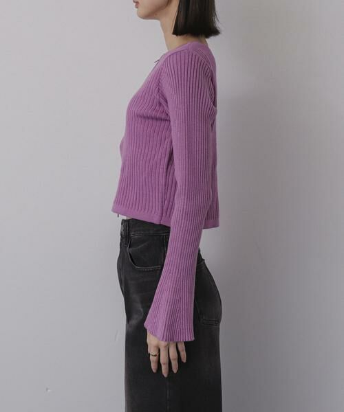 SENSE OF PLACE by URBAN RESEARCH / センスオブプレイス バイ アーバンリサーチ ニット・セーター | フレアスリーブジップセーター | 詳細11