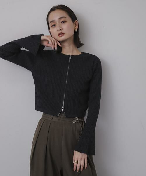 SENSE OF PLACE by URBAN RESEARCH / センスオブプレイス バイ アーバンリサーチ ニット・セーター | フレアスリーブジップセーター | 詳細20