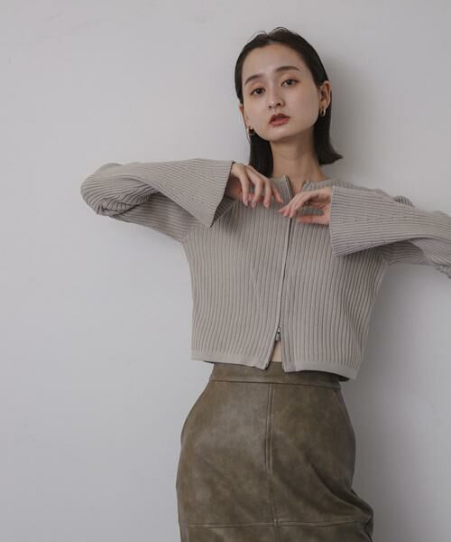 SENSE OF PLACE by URBAN RESEARCH / センスオブプレイス バイ アーバンリサーチ ニット・セーター | フレアスリーブジップセーター | 詳細26