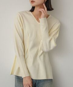 SENSE OF PLACE by URBAN RESEARCH / センスオブプレイス バイ アーバンリサーチ ニット・セーター | Vネックウエストタックセーター