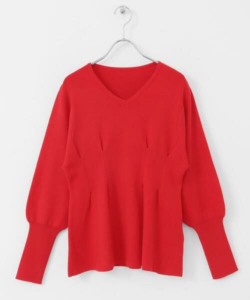 SENSE OF PLACE by URBAN RESEARCH / センスオブプレイス バイ アーバンリサーチ ニット・セーター | Vネックウエストタックセーター | 詳細5