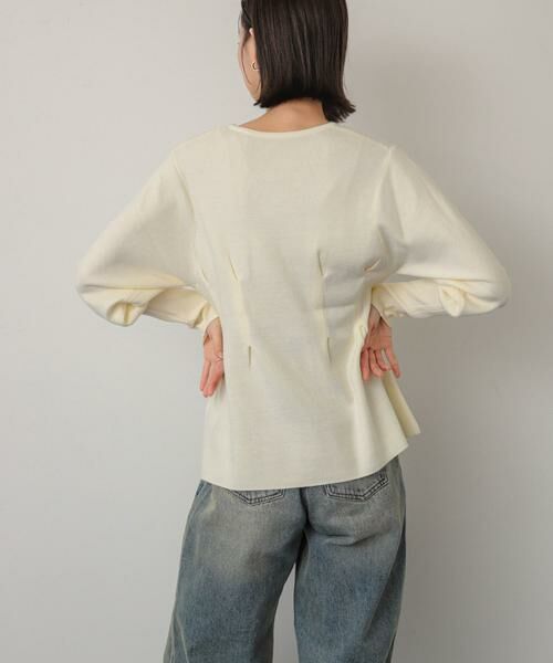 SENSE OF PLACE by URBAN RESEARCH / センスオブプレイス バイ アーバンリサーチ ニット・セーター | Vネックウエストタックセーター | 詳細9