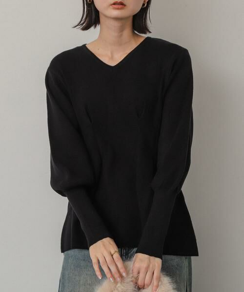 SENSE OF PLACE by URBAN RESEARCH / センスオブプレイス バイ アーバンリサーチ ニット・セーター | Vネックウエストタックセーター | 詳細13