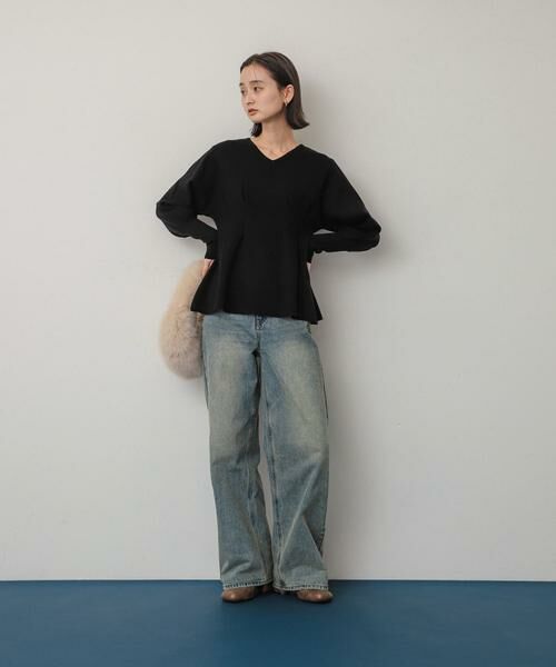SENSE OF PLACE by URBAN RESEARCH / センスオブプレイス バイ アーバンリサーチ ニット・セーター | Vネックウエストタックセーター | 詳細15