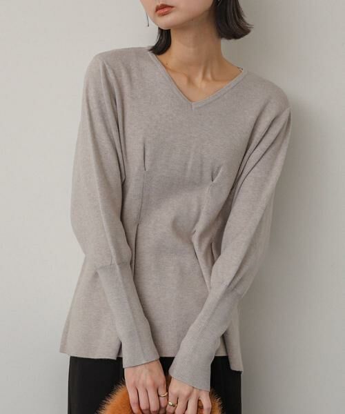 SENSE OF PLACE by URBAN RESEARCH / センスオブプレイス バイ アーバンリサーチ ニット・セーター | Vネックウエストタックセーター | 詳細20