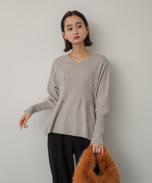 SENSE OF PLACE by URBAN RESEARCH / センスオブプレイス バイ アーバンリサーチ ニット・セーター | Vネックウエストタックセーター | 詳細21