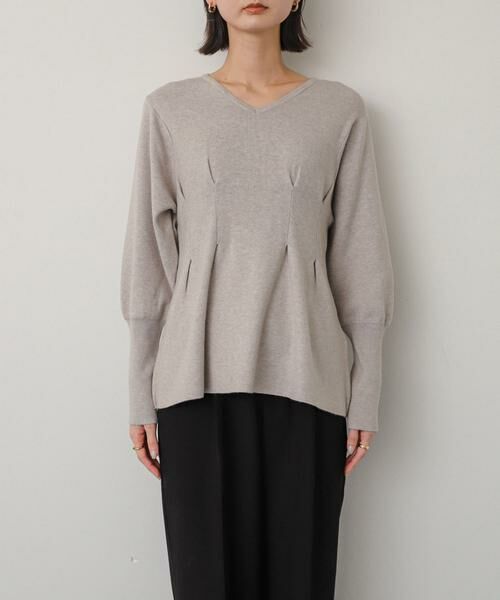 SENSE OF PLACE by URBAN RESEARCH / センスオブプレイス バイ アーバンリサーチ ニット・セーター | Vネックウエストタックセーター | 詳細28