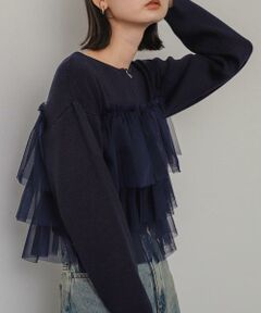 SENSE OF PLACE by URBAN RESEARCH / センスオブプレイス バイ アーバンリサーチ ニット・セーター | 『洗濯可』ダブルジップフリルニットカーディガン