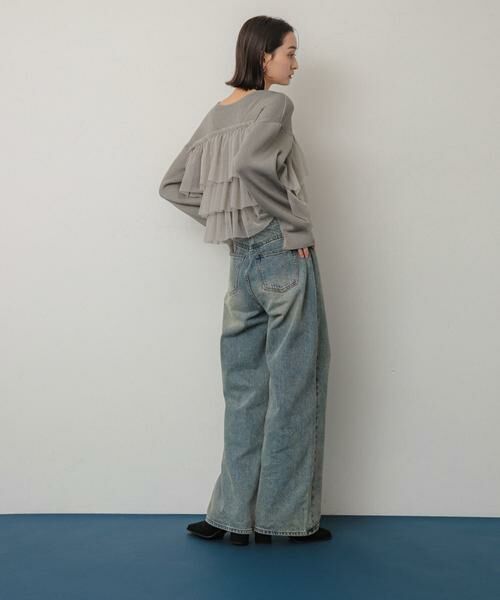 SENSE OF PLACE by URBAN RESEARCH / センスオブプレイス バイ アーバンリサーチ ニット・セーター | 『洗濯可』ダブルジップフリルニットカーディガン | 詳細11