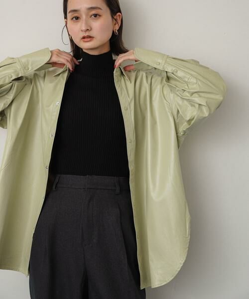 SENSE OF PLACE by URBAN RESEARCH / センスオブプレイス バイ アーバンリサーチ シャツ・ブラウス | レザーライクルーズシャツ | 詳細1