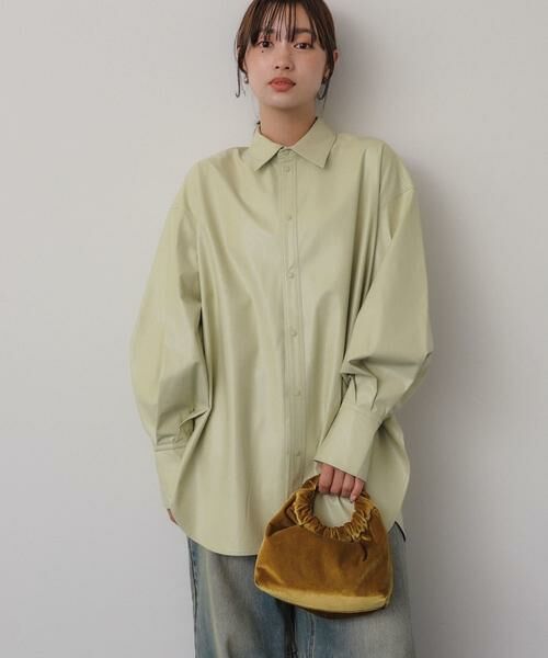 SENSE OF PLACE by URBAN RESEARCH / センスオブプレイス バイ アーバンリサーチ シャツ・ブラウス | レザーライクルーズシャツ | 詳細10