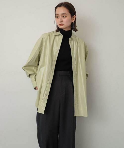 SENSE OF PLACE by URBAN RESEARCH / センスオブプレイス バイ アーバンリサーチ シャツ・ブラウス | レザーライクルーズシャツ | 詳細2