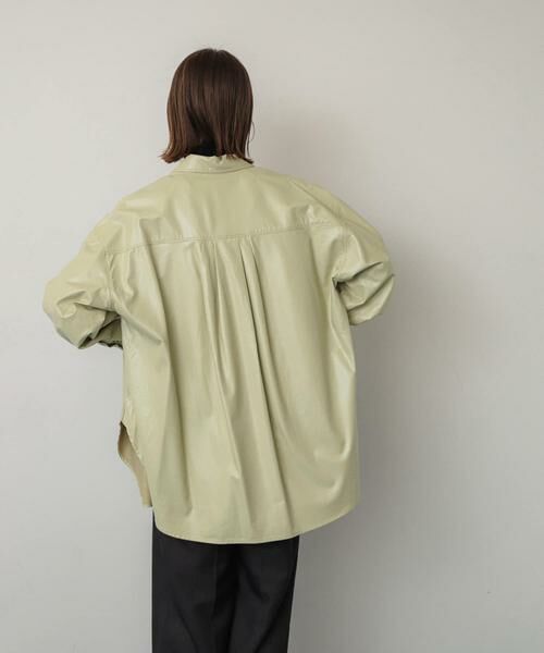 SENSE OF PLACE by URBAN RESEARCH / センスオブプレイス バイ アーバンリサーチ シャツ・ブラウス | レザーライクルーズシャツ | 詳細3