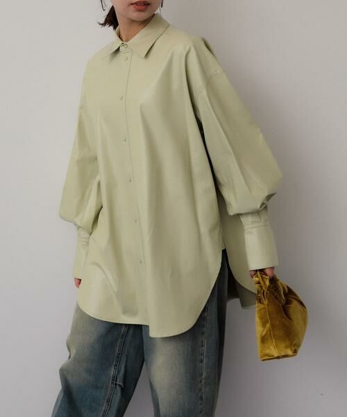 SENSE OF PLACE by URBAN RESEARCH / センスオブプレイス バイ アーバンリサーチ シャツ・ブラウス | レザーライクルーズシャツ | 詳細8