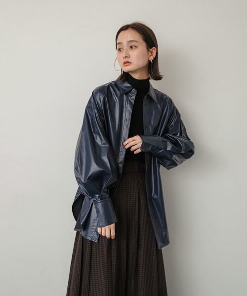SENSE OF PLACE by URBAN RESEARCH / センスオブプレイス バイ アーバンリサーチ シャツ・ブラウス | レザーライクルーズシャツ | 詳細17