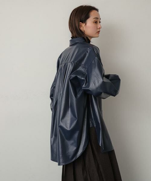 SENSE OF PLACE by URBAN RESEARCH / センスオブプレイス バイ アーバンリサーチ シャツ・ブラウス | レザーライクルーズシャツ | 詳細18