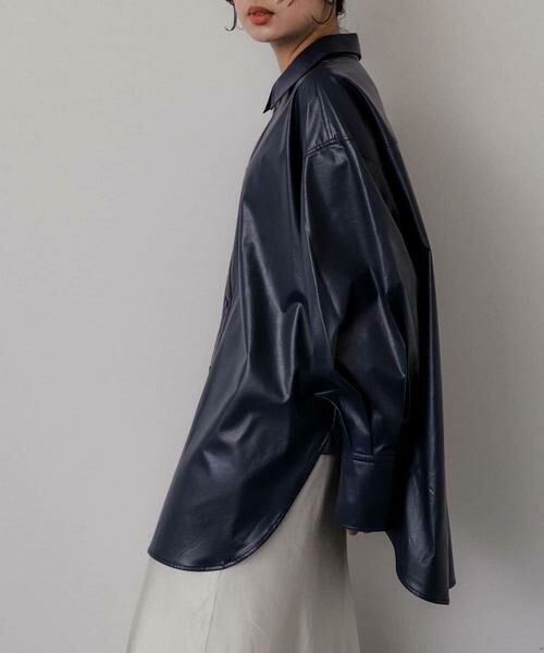 SENSE OF PLACE by URBAN RESEARCH / センスオブプレイス バイ アーバンリサーチ シャツ・ブラウス | レザーライクルーズシャツ | 詳細22