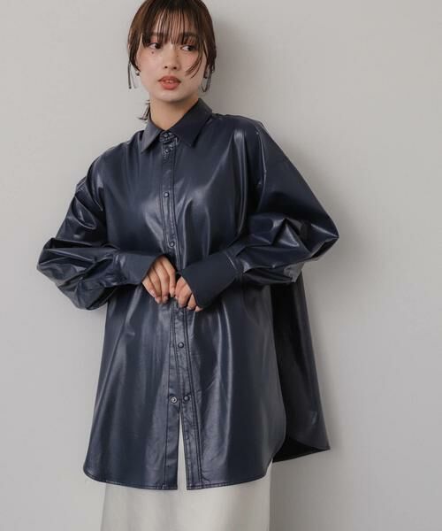 SENSE OF PLACE by URBAN RESEARCH / センスオブプレイス バイ アーバンリサーチ シャツ・ブラウス | レザーライクルーズシャツ | 詳細23
