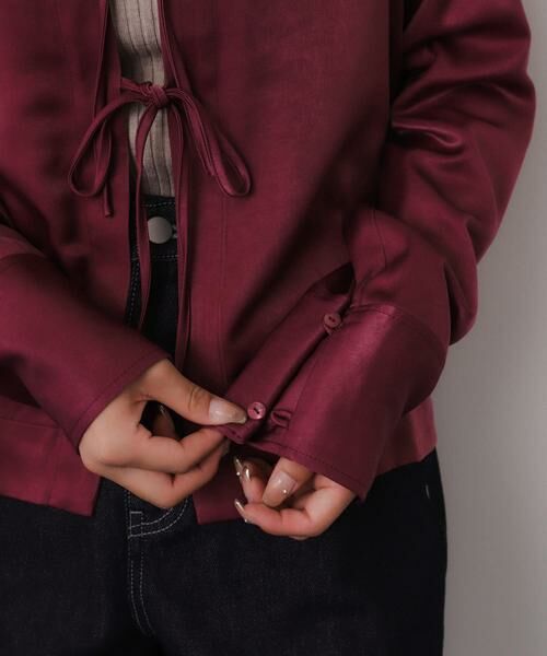 SENSE OF PLACE by URBAN RESEARCH / センスオブプレイス バイ アーバンリサーチ シャツ・ブラウス | サテンリボンディテールブラウス | 詳細10