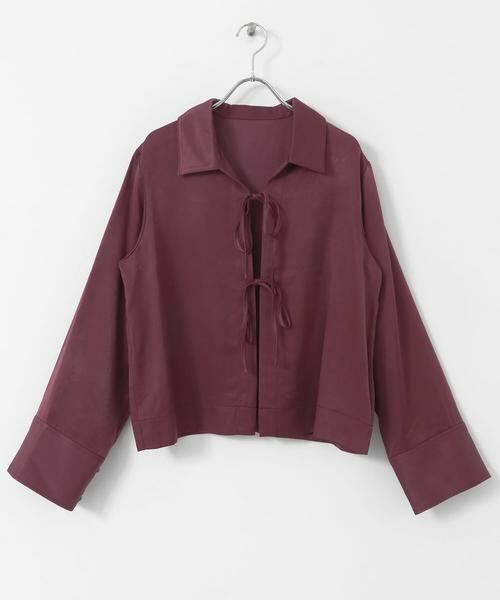 SENSE OF PLACE by URBAN RESEARCH / センスオブプレイス バイ アーバンリサーチ シャツ・ブラウス | サテンリボンディテールブラウス | 詳細11