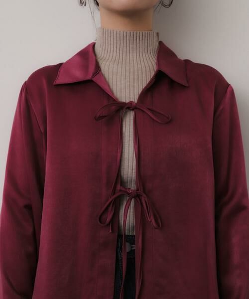 SENSE OF PLACE by URBAN RESEARCH / センスオブプレイス バイ アーバンリサーチ シャツ・ブラウス | サテンリボンディテールブラウス | 詳細9