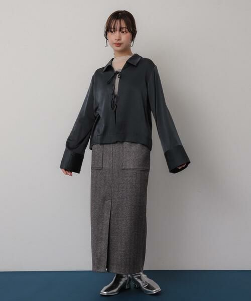 SENSE OF PLACE by URBAN RESEARCH / センスオブプレイス バイ アーバンリサーチ シャツ・ブラウス | サテンリボンディテールブラウス | 詳細14