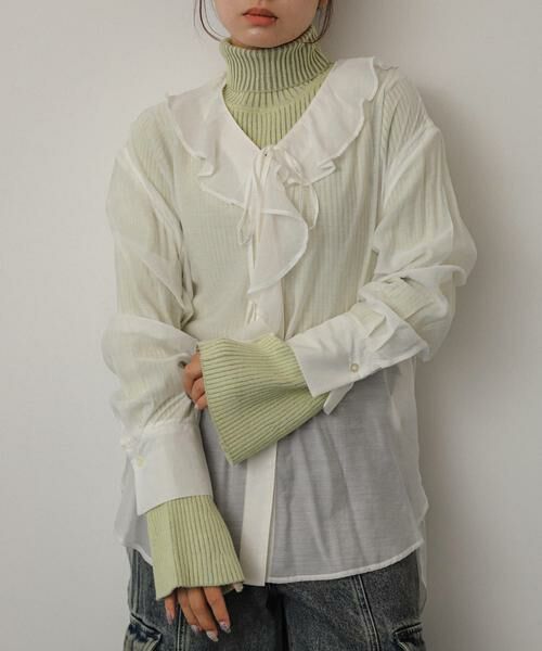 SENSE OF PLACE by URBAN RESEARCH / センスオブプレイス バイ アーバンリサーチ シャツ・ブラウス | フリルカラーブラウス | 詳細25