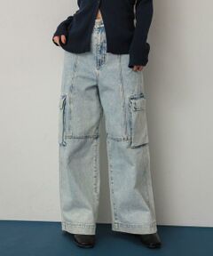 SENSE OF PLACE by URBAN RESEARCH / センスオブプレイス バイ アーバンリサーチ デニムパンツ | ヴィンテージデニムワイドパンツ