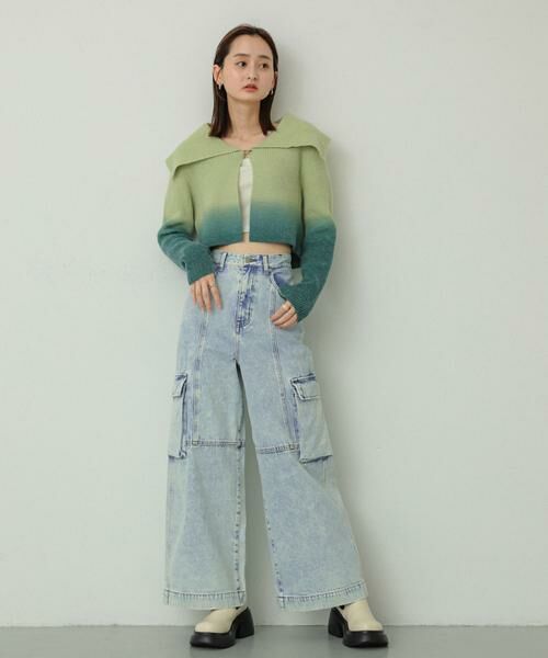 SENSE OF PLACE by URBAN RESEARCH / センスオブプレイス バイ アーバンリサーチ デニムパンツ | ヴィンテージデニムワイドパンツ | 詳細12