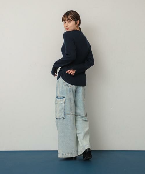 SENSE OF PLACE by URBAN RESEARCH / センスオブプレイス バイ アーバンリサーチ デニムパンツ | ヴィンテージデニムワイドパンツ | 詳細4