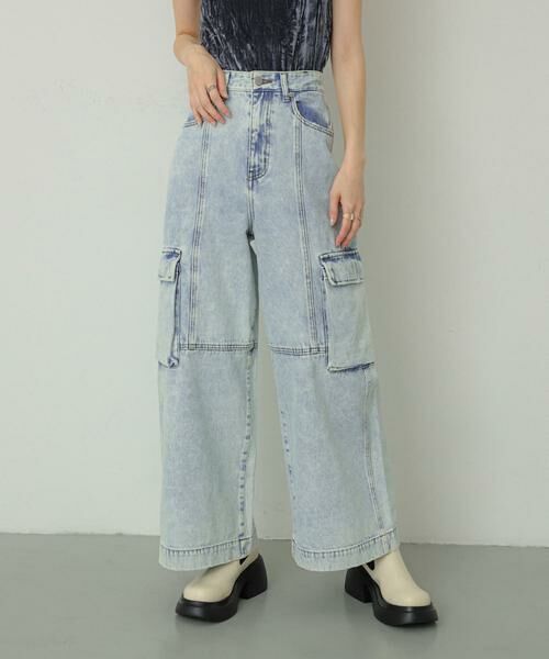 SENSE OF PLACE by URBAN RESEARCH / センスオブプレイス バイ アーバンリサーチ デニムパンツ | ヴィンテージデニムワイドパンツ | 詳細6