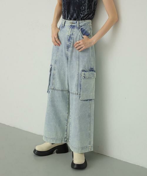 SENSE OF PLACE by URBAN RESEARCH / センスオブプレイス バイ アーバンリサーチ デニムパンツ | ヴィンテージデニムワイドパンツ | 詳細7