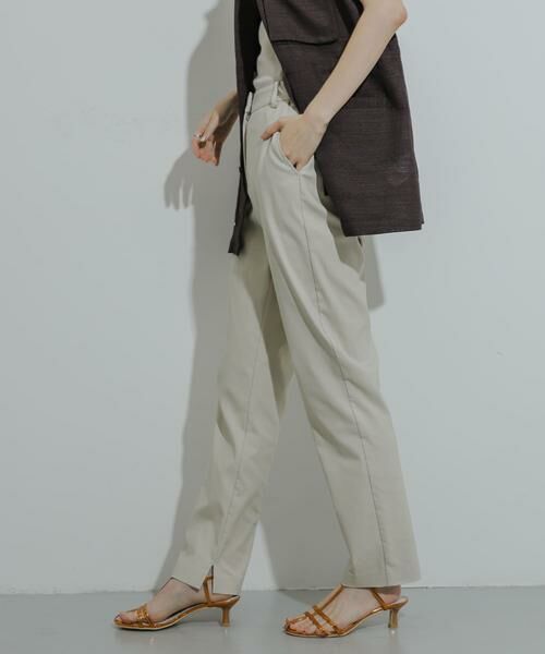 SENSE OF PLACE by URBAN RESEARCH / センスオブプレイス バイ アーバンリサーチ その他パンツ | 『TALLサイズあり』ストレッチスリムテーパードパンツ(ライトベージュ)