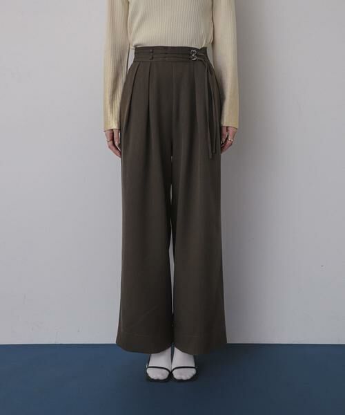 SENSE OF PLACE by URBAN RESEARCH / センスオブプレイス バイ アーバンリサーチ その他パンツ | ダブルベルトスラックスワイドパンツ | 詳細9