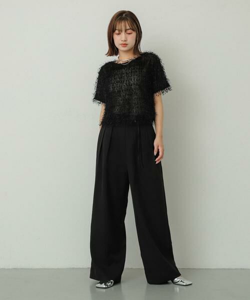 SENSE OF PLACE by URBAN RESEARCH / センスオブプレイス バイ アーバンリサーチ その他パンツ | ダブルベルトスラックスワイドパンツ | 詳細25