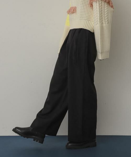 SENSE OF PLACE by URBAN RESEARCH / センスオブプレイス バイ アーバンリサーチ その他パンツ | ダブルベルトスラックスワイドパンツ | 詳細17