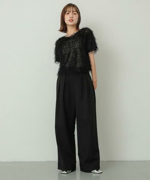 SENSE OF PLACE by URBAN RESEARCH / センスオブプレイス バイ アーバンリサーチ その他パンツ | ダブルベルトスラックスワイドパンツ | 詳細24