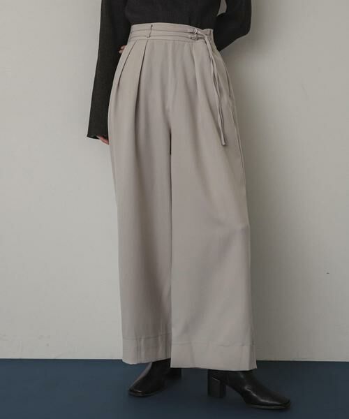 SENSE OF PLACE by URBAN RESEARCH / センスオブプレイス バイ アーバンリサーチ その他パンツ | ダブルベルトスラックスワイドパンツ | 詳細29