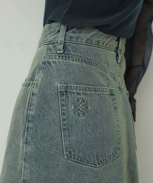 SENSE OF PLACE by URBAN RESEARCH / センスオブプレイス バイ アーバンリサーチ スカート | シシュウデニムミニスカート | 詳細1