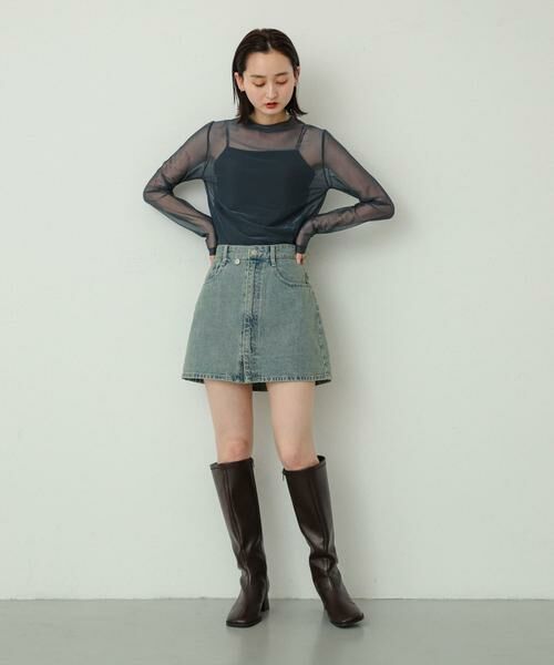 SENSE OF PLACE by URBAN RESEARCH / センスオブプレイス バイ アーバンリサーチ スカート | シシュウデニムミニスカート | 詳細3