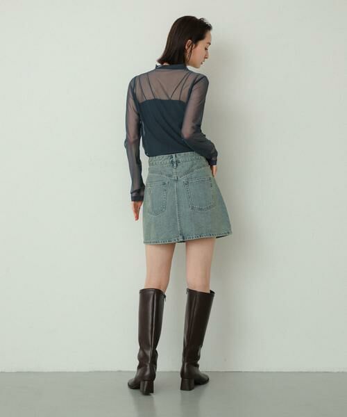 SENSE OF PLACE by URBAN RESEARCH / センスオブプレイス バイ アーバンリサーチ スカート | シシュウデニムミニスカート | 詳細4