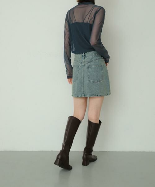 SENSE OF PLACE by URBAN RESEARCH / センスオブプレイス バイ アーバンリサーチ スカート | シシュウデニムミニスカート | 詳細5