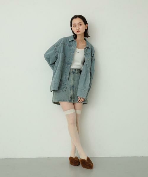 SENSE OF PLACE by URBAN RESEARCH / センスオブプレイス バイ アーバンリサーチ スカート | シシュウデニムミニスカート | 詳細7