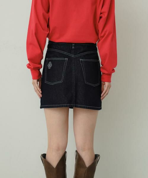 SENSE OF PLACE by URBAN RESEARCH / センスオブプレイス バイ アーバンリサーチ スカート | シシュウデニムミニスカート | 詳細24