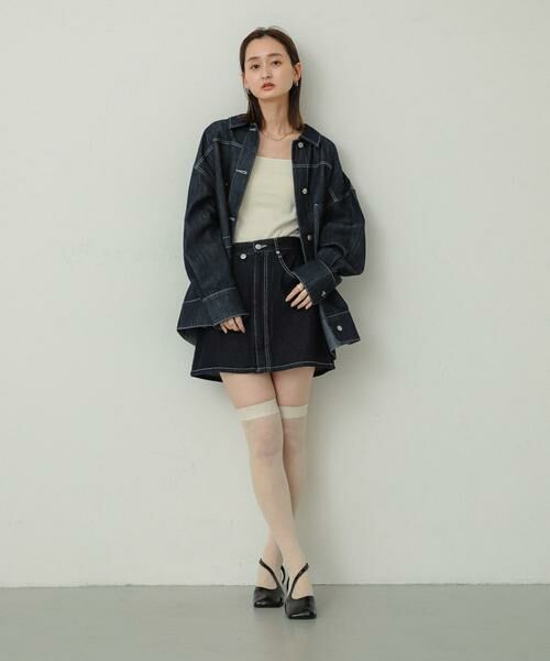 SENSE OF PLACE by URBAN RESEARCH / センスオブプレイス バイ アーバンリサーチ スカート | シシュウデニムミニスカート | 詳細21