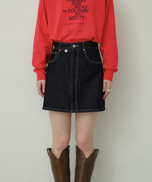 SENSE OF PLACE by URBAN RESEARCH / センスオブプレイス バイ アーバンリサーチ スカート | シシュウデニムミニスカート | 詳細22