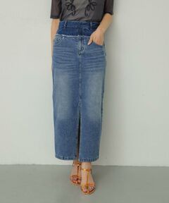 SENSE OF PLACE by URBAN RESEARCH / センスオブプレイス バイ アーバンリサーチ スカート | レイヤードデニムスカート