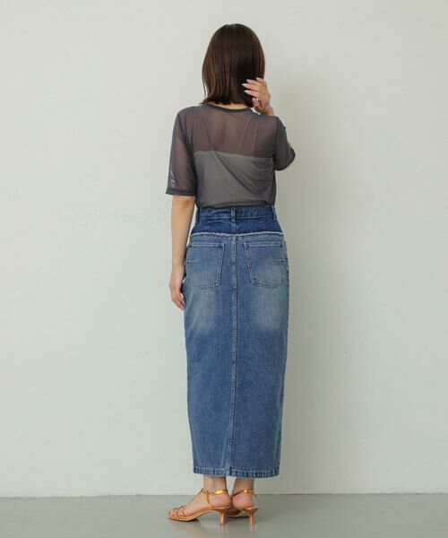 SENSE OF PLACE by URBAN RESEARCH / センスオブプレイス バイ アーバンリサーチ スカート | レイヤードデニムスカート | 詳細2